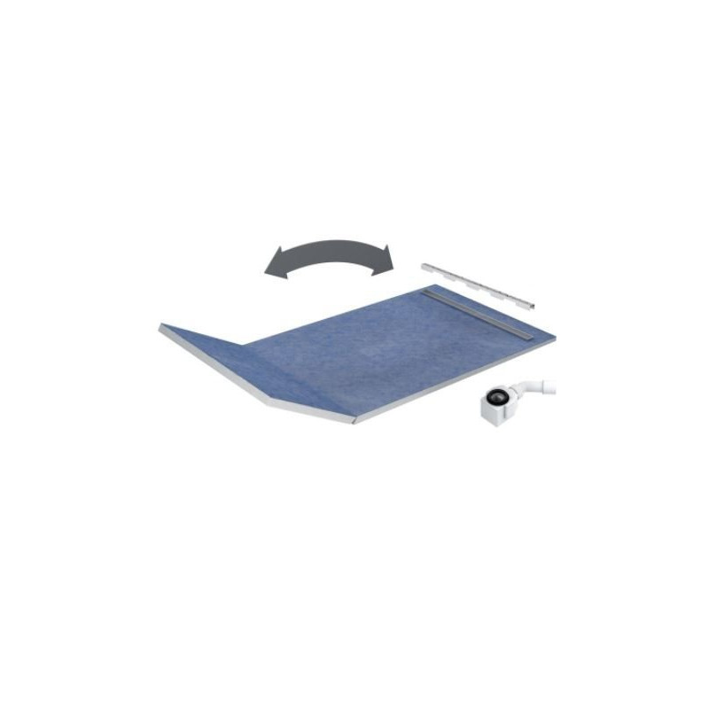 Elegancki odpływ liniowy Schedpol 130x90 cm z rusztem STAMP SLIM - Nowość!