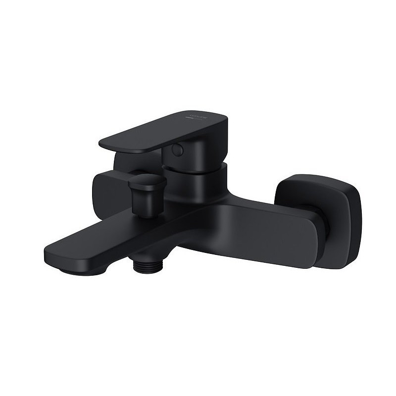 Luksusowa bateria wannowa Larga czarna - Elegancja i styl dla Twojej łazienki