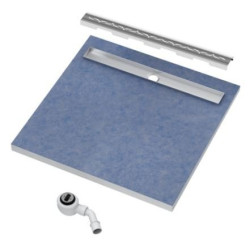 Elegancki odpływ liniowy STAMP 80x80 cm – nowoczesny design dla Twojej łazienki!