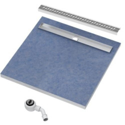 Luksusowy Odpływ Liniowy Schedpol 80x80 cm z Rusztem CIRCLE – Elegancja Pod Twoimi Stopami