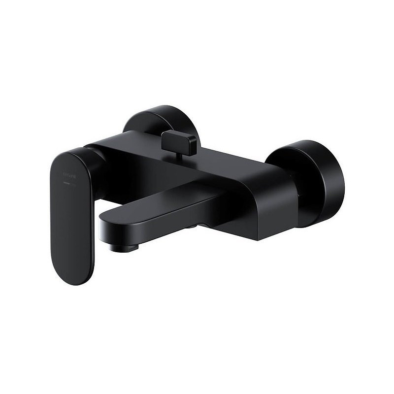 Stylowa czarna bateria wannowa Crea S951-307 - Elegancja w Twojej łazience