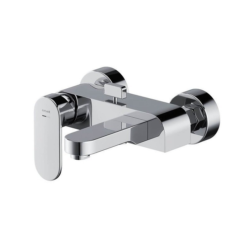 Błyszcząca Bateria Ścienna Crea do Wanny - Elegancja i Styl (Chrom - S951-304)