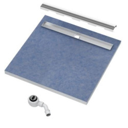 Schedpol Elite Odpływ 90x90 cm z rusztem STEEL - Elegancja i Funkcjonalność!