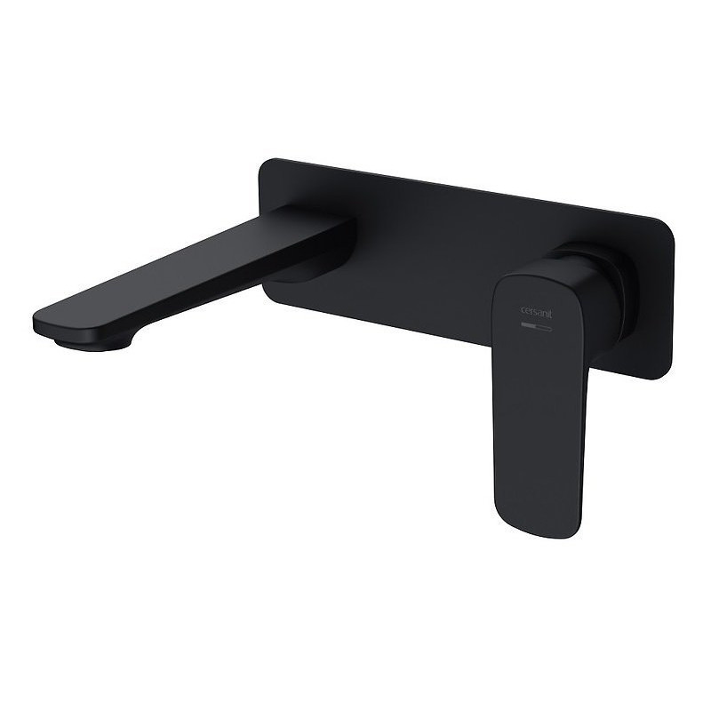 Elegancka Bateria Umywalkowa Larga Czarna, Podtynkowa, Nowoczesny Design S951-385