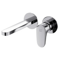 Inverto Chrom: Nowoczesna Bateria Umywalkowa Podtynkowa z Dwoma Mieszaczami