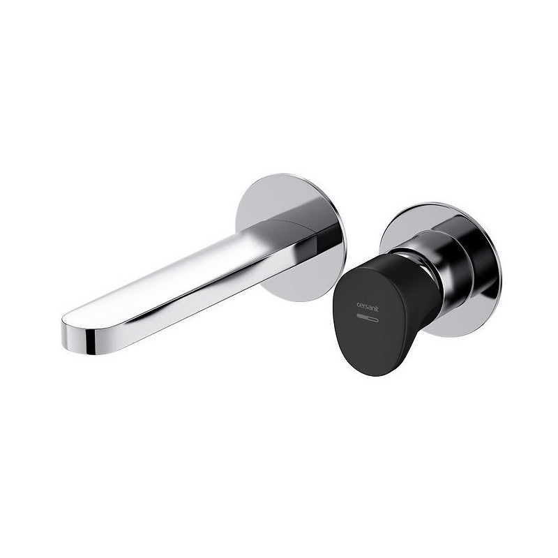 Inverto Chrom: Nowoczesna Bateria Umywalkowa Podtynkowa z Dwoma Mieszaczami