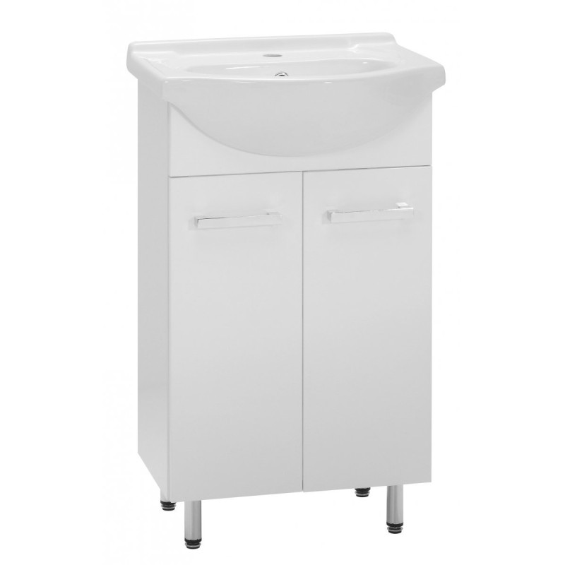 Elegancki Zestaw Łazienkowy Lupo 45 cm z Szafką i Umywalką