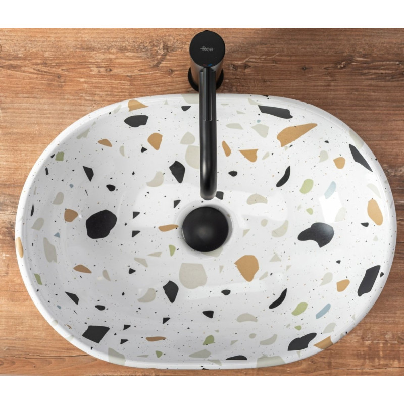 Luksusowa Umywalka Terazzo Amelia 48x34,5 - Elegancja w Twojej Łazience