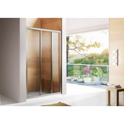 Eleganckie Drzwi Prysznicowe ALEX 120 cm - Chromowany Blask i Styl!