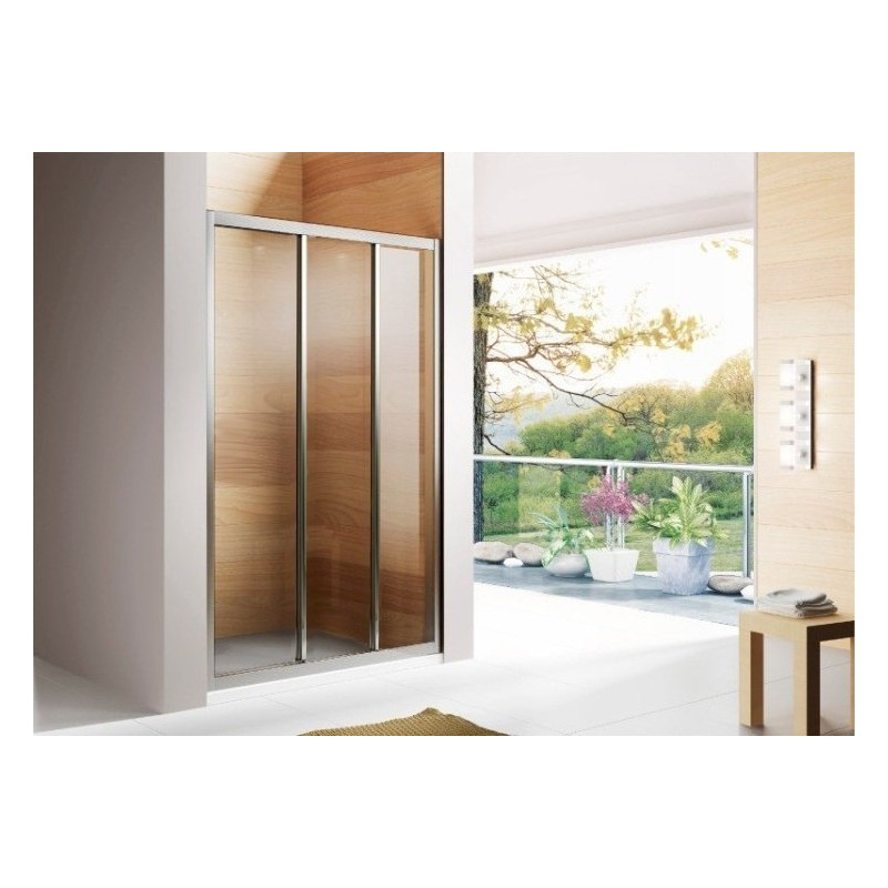 Eleganckie Drzwi Prysznicowe ALEX 120 cm - Chromowany Blask i Styl!