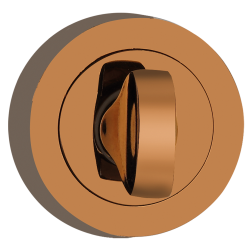 Miedziana Rozeta WC Okrągła 50x10 - Luksusowy Akcent do Wnętrza, Drzwi 38-45 mm