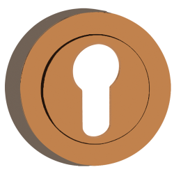 Elegancka Rozeta Miedziana Okrągła 50x10 mm do Drzwi Wewnętrznych