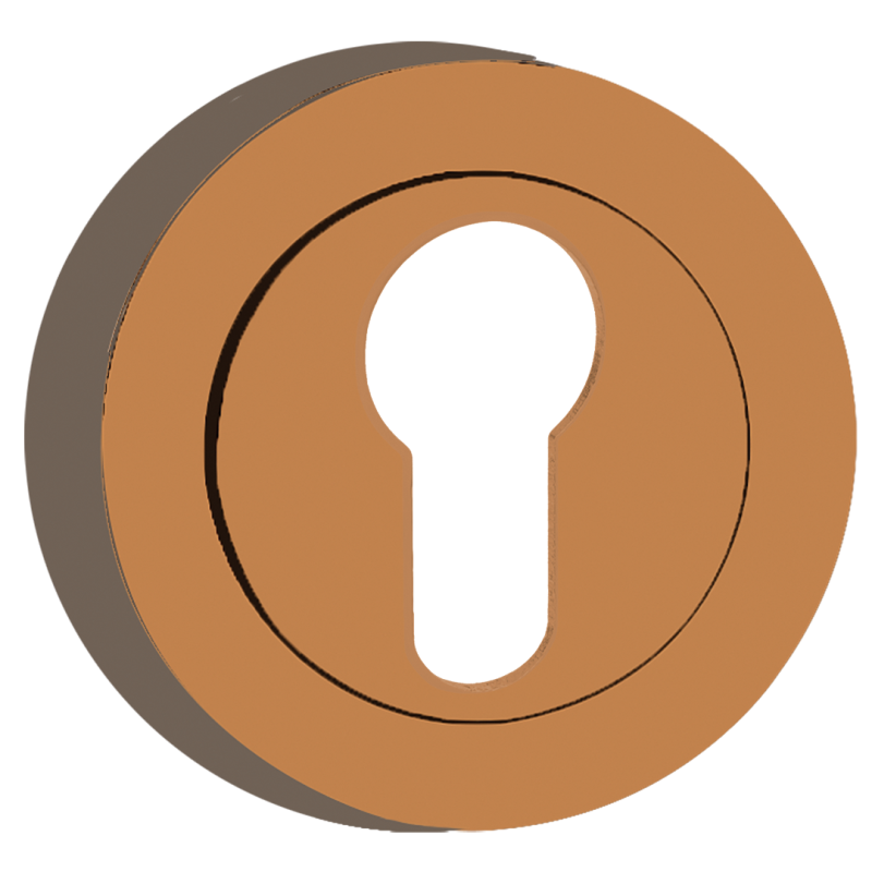 Elegancka Rozeta Miedziana Okrągła 50x10 mm do Drzwi Wewnętrznych