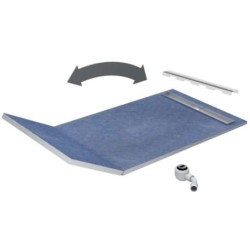 Perfekcyjny Odpływ! Schedpol płyta 130x90 cm z rusztem STAMP - Idealna łazienkowa elegancja