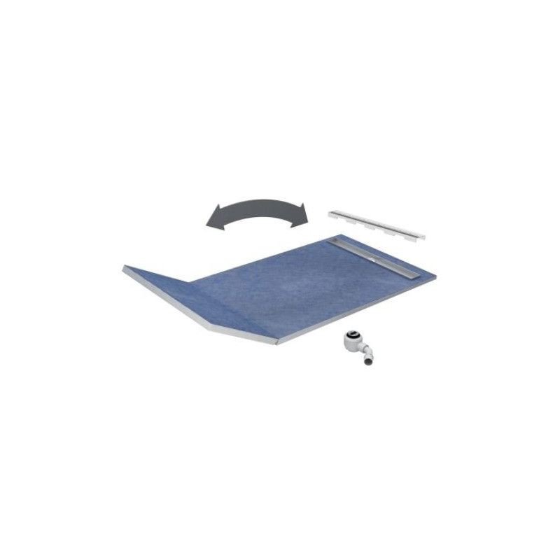 Perfekcyjny Odpływ! Schedpol płyta 130x90 cm z rusztem STAMP - Idealna łazienkowa elegancja