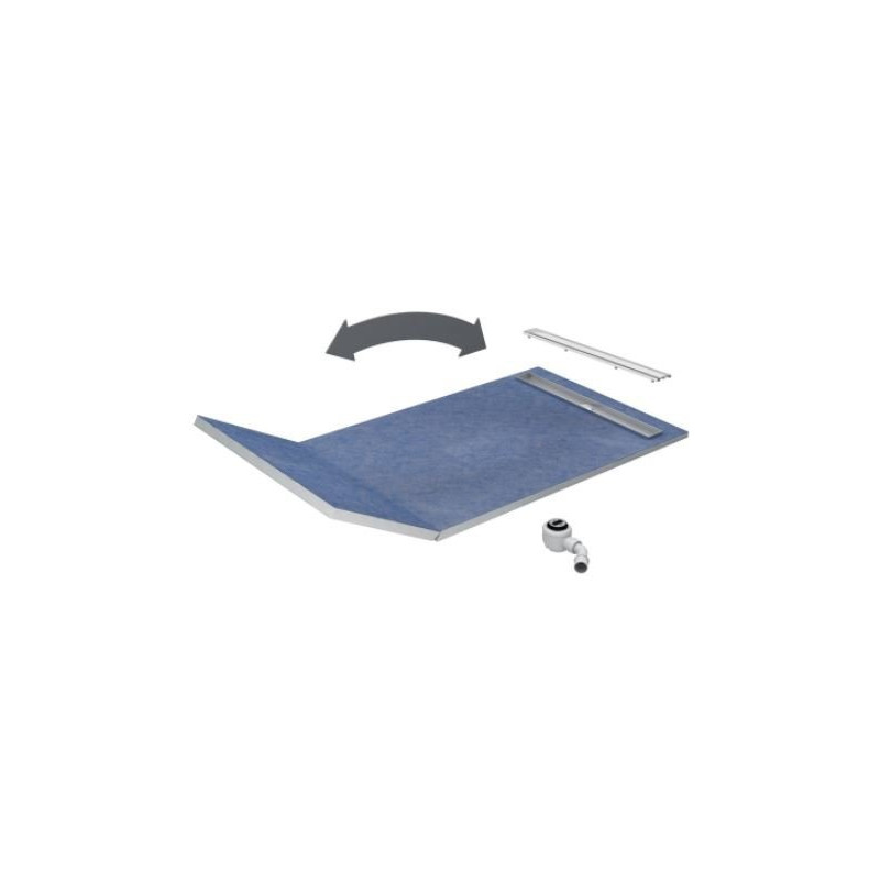 Elegancki Odpływ Liniowy Schedpol 130x90 cm, Chromowany Ruszt, Nowoczesny Design