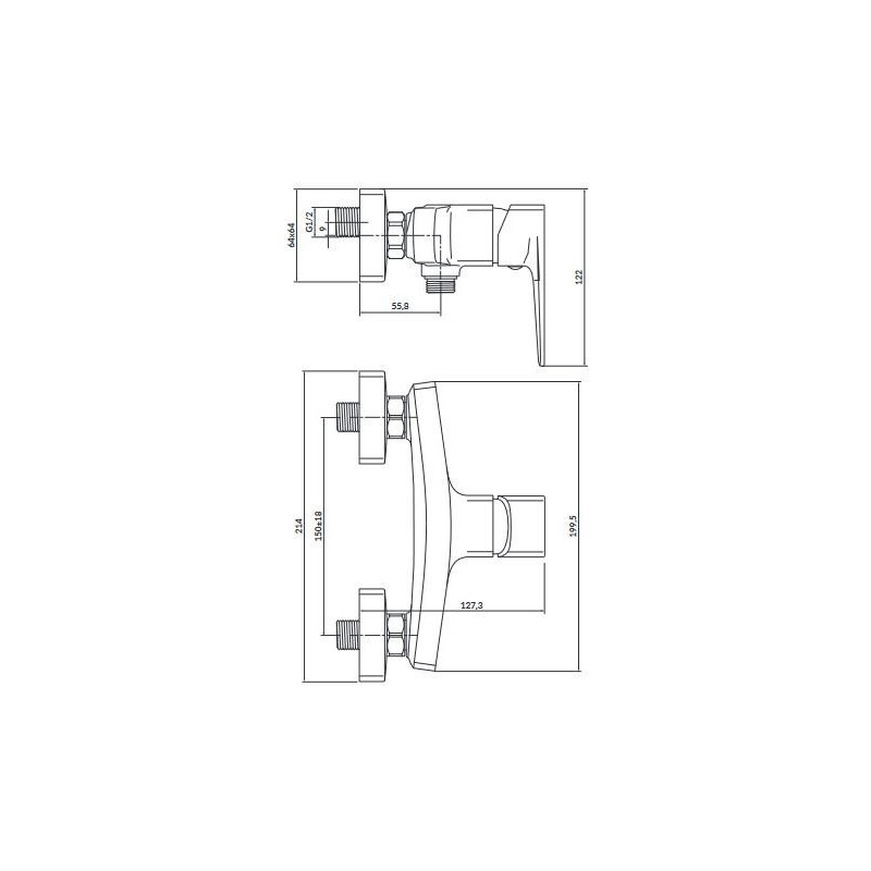 Ekskluzywna bateria prysznicowa Larga w złotym macie - Nowy standard elegancji!