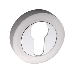 Elegancka Rozeta Satyna/Chrom na Drzwi Wewnętrzne 38-45mm