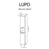 Elegancki Słupek Łazienkowy Lupo w Białym Połysku - Nowoczesny Design AM-LUC-120-07