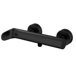 Elegancka czarna bateria natryskowa Inverto z podwójnym mieszaczem - S951-290