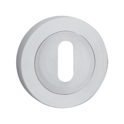 Elegancka satynowa rozetka do klucza - stylowy okrągły szyld do drzwi wewnętrznych