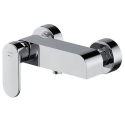 Funkcjonalna baterie natryskowa ścienna CREA – elegancja i trwałość w chromie!