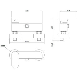 Funkcjonalna baterie natryskowa ścienna CREA – elegancja i trwałość w chromie!