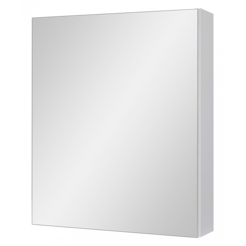 Szafka lustrzana IDA 50 cm, biała wisząca z lustrem - elegancja dla Twojej łazienki
