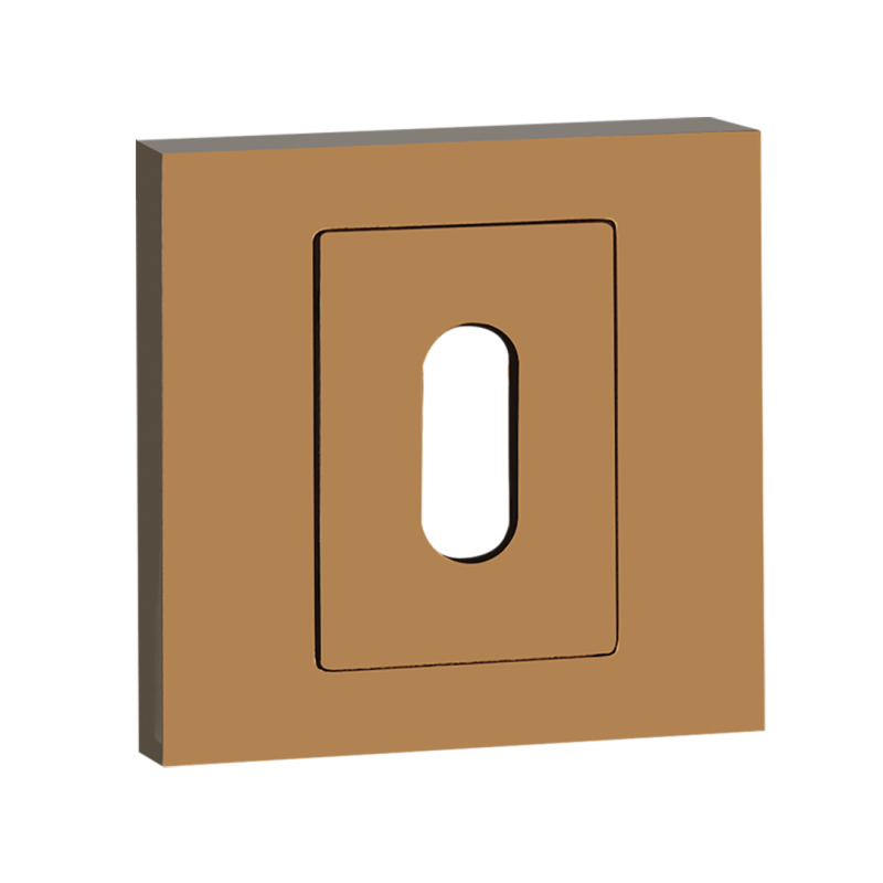 Klasyczna Rozeta Miedziana 55x55 – Stylowa Osłona Kluczowa do Drzwi Wewnętrznych