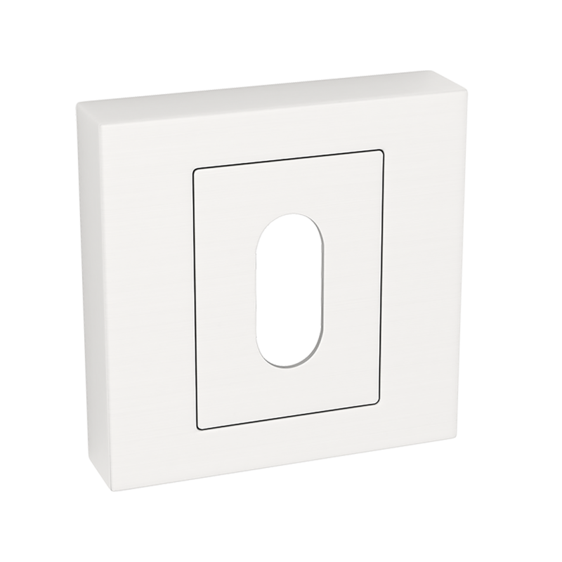 Rozeta Kwadratowa Satynowa 55x55 - Eleganckie Wykończenie dla Drzwi Wewnętrznych