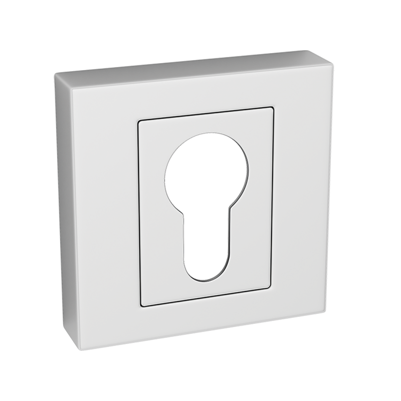 Elegancki Chromowy Szyld Kwadratowy 55x55 mm do Drzwi Wewnętrznych - Nowoczesny Design