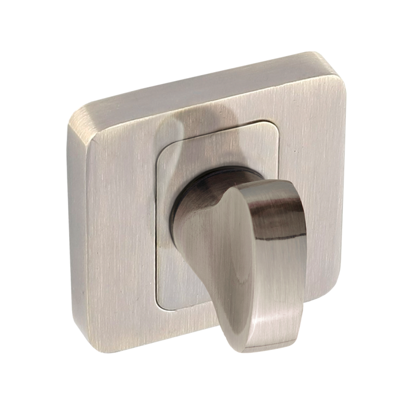 Kwadratowy Szyld WC w Patynie – Elegancja z Praktycznym Montażem do Wewnętrznych Drzwi!