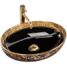 Stylowa Umywalka Margot Black/Gold - Elegancja na Blacie