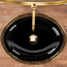 Stylowa Umywalka Margot Black/Gold - Elegancja na Blacie