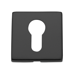 Nowoczesny Szyld Kwadratowy z Czarną Wkładką – Stal Nierdzewna dla Stylowych Wnętrz