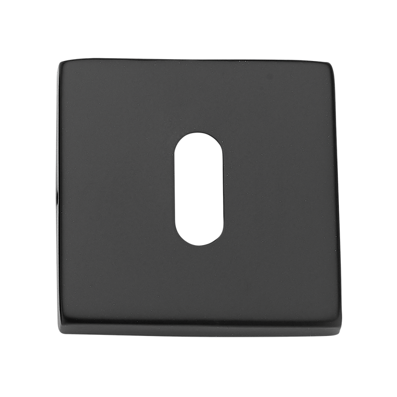 Stylowy Czarny Szyld Kwadratowy do Drzwi Wewnętrznych – Stal Nierdzewna, 2 Lata Gwarancji