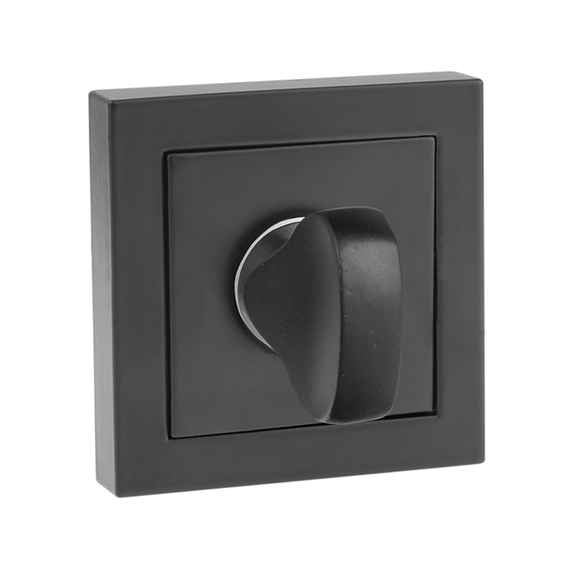 Elegancki Klamka WC Kwadrat w Głębokiej Czerni – Doskonały Akcent do Twojego Wnętrza!