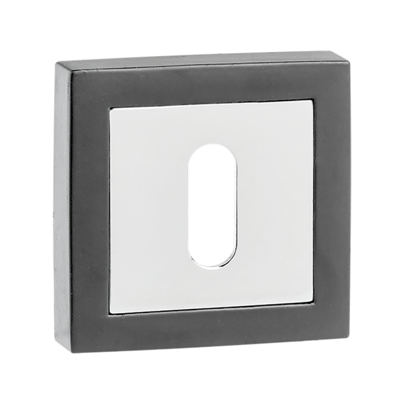 Zabezpiecz drzwi z klasą - Kwadratowy Szyld Grafit/Chrom!