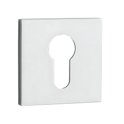 Chromowana Rozeta Kwadratowa z Wkładką - Styl i Ochrona Dla Twojego Wnętrza!