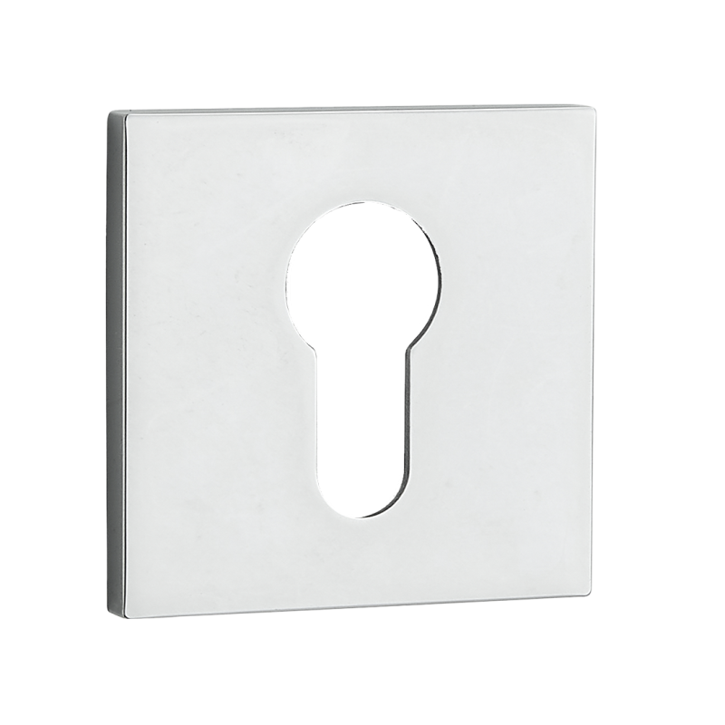 Chromowana Rozeta Kwadratowa z Wkładką - Styl i Ochrona Dla Twojego Wnętrza!