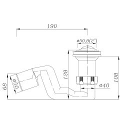 Przełomowy Syfon Brodzikowy River 19079 - Nowoczesna Funkcjonalność łazienki