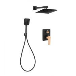 Ekskluzywny zestaw prysznicowy Midnight z baterią podtynkową 2-funkcyjną BS-35-014