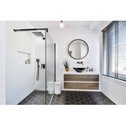 Ekskluzywny zestaw prysznicowy Midnight z baterią podtynkową 2-funkcyjną BS-35-014