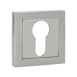 Kwadratowa Rozetka Satynowa z Montażem - Nowoczesny Design, Gwarancja 2 Lata