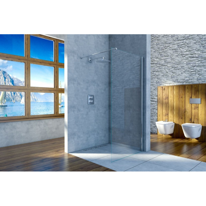 Loftim 80 cm: Nowoczesna ścianka prysznicowa dla stylowej łazienki