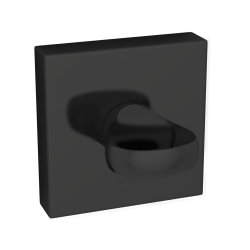 Kwadratowy Szyld WC z Czarnego Aluminium - Styl i Funkcja dla Twoich Drzwi Wnętrz!