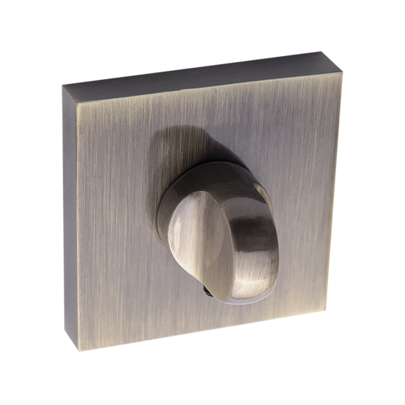 Kwadratowa Patynowana Rozeta WC - Kompletny Zestaw Montażowy, Elegancja i Trwałość!