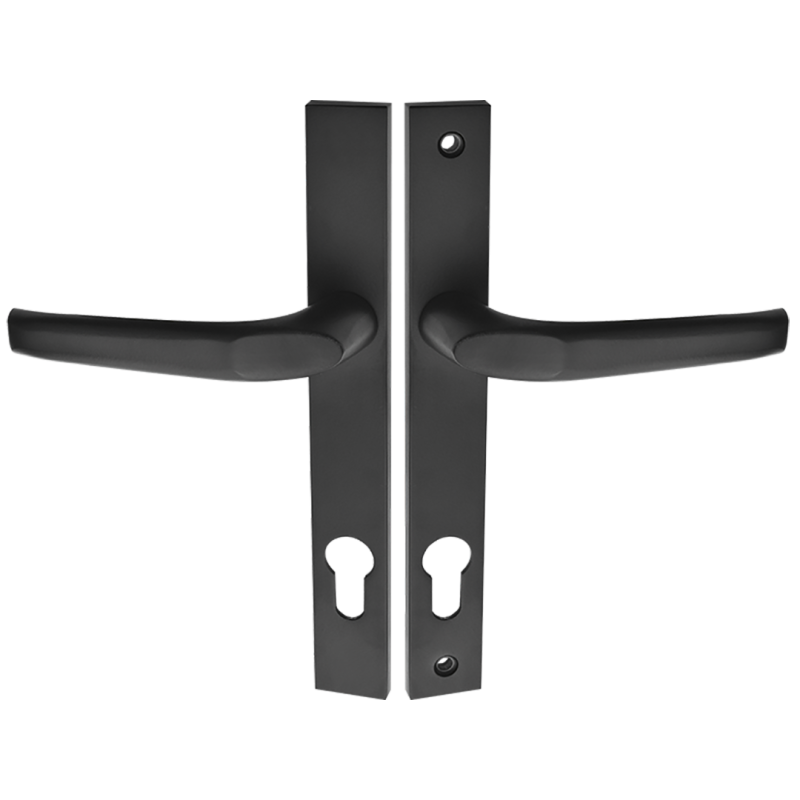 Elegancka Klamka Magnat Czarne - Stylowa Trwałość dla Twoich Drzwi Zewnętrznych
