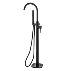 Czarna Wolnostojąca Bateria Wannowa Pola - Styl i Elegancja