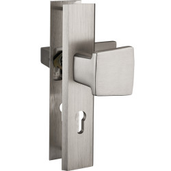 Elegancki Floko - Aluminiowa Klamka Satyna na Drzwi Zewnętrzne, Trwałość i Styl